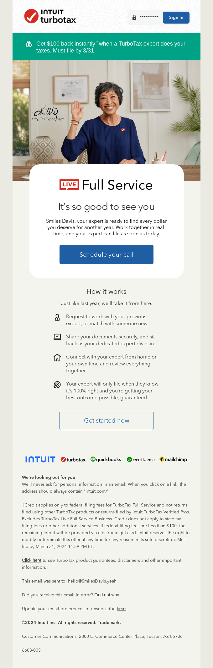 Welcome back to TurboTax Live Full Service, Smiles Davis