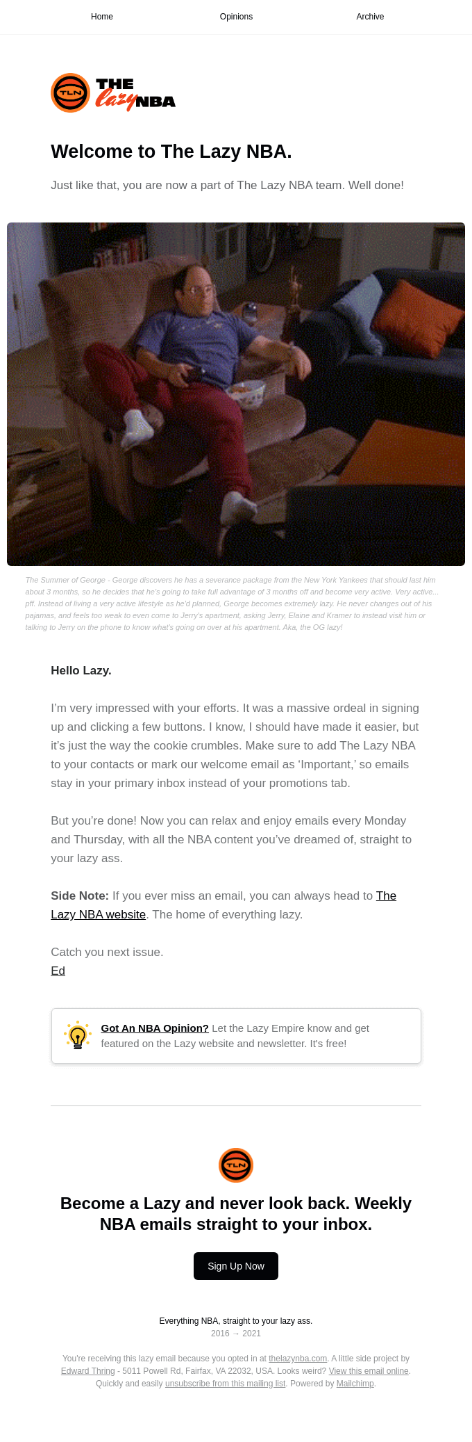 Welcome Lazy, and thanks for subscribing!