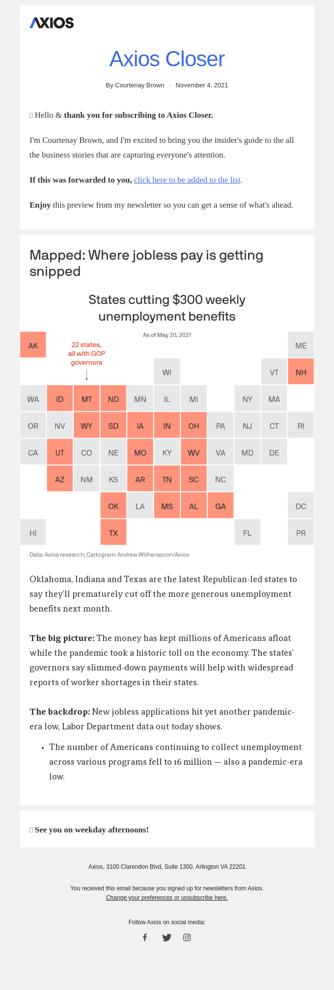 Welcome to Axios Closer — here's preview of what's to come