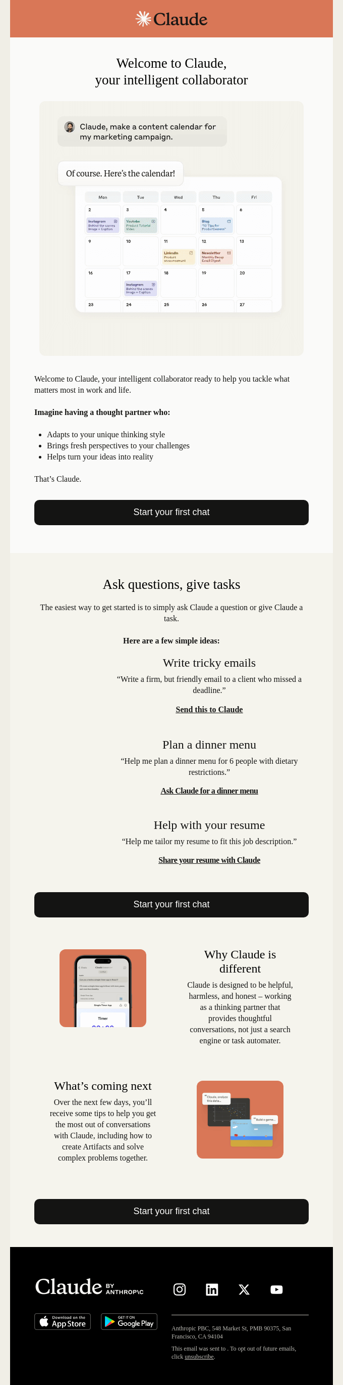 Welcome to Claude — let’s get started