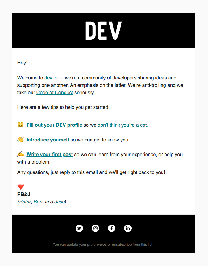 Welcome to dev.to!