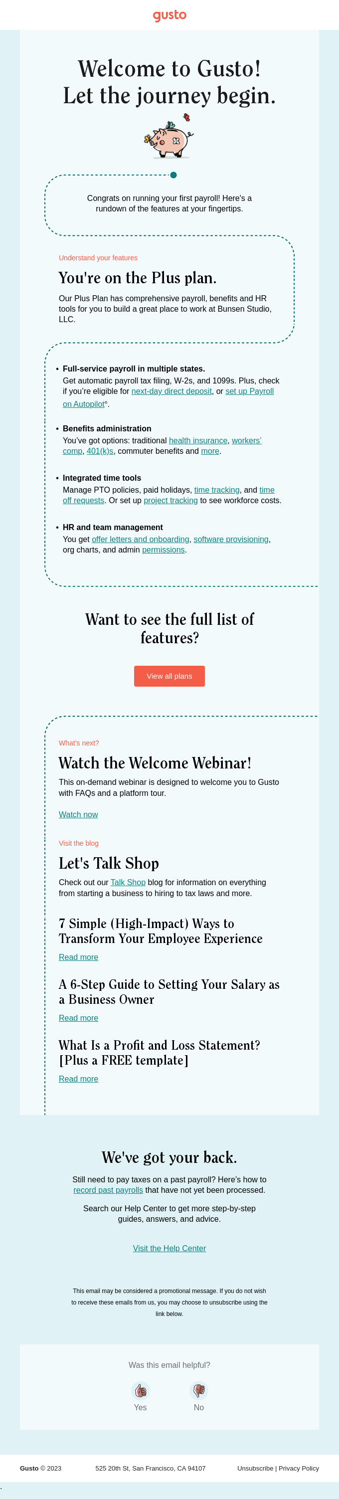 Welcome to Gusto, Smiles Davis