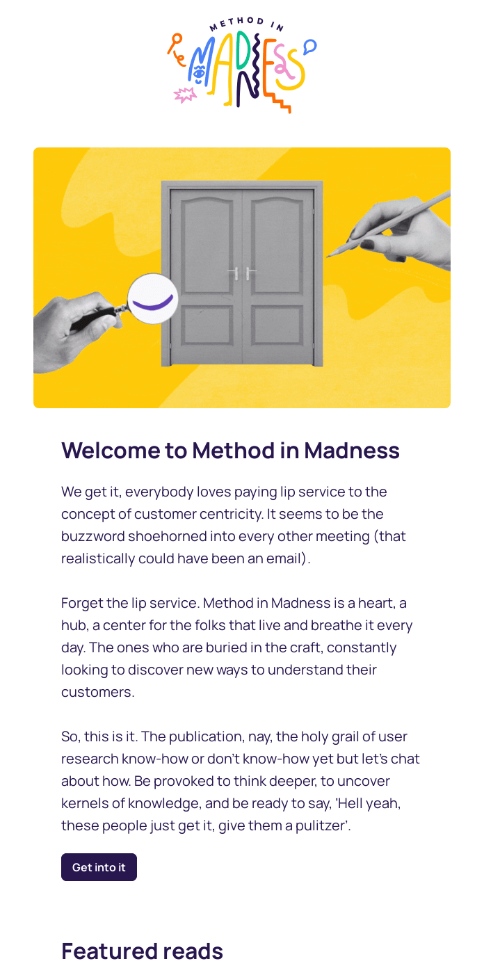 Welcome to Method in Madness