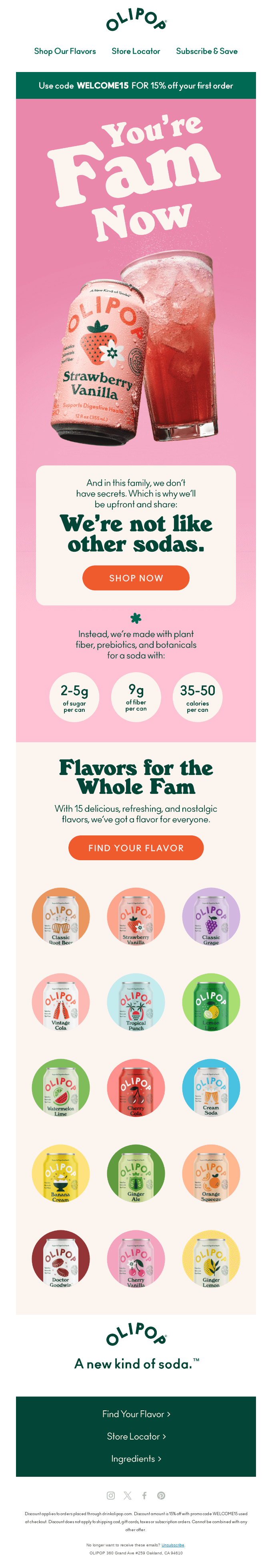 Welcome to OLIPOP! 💚