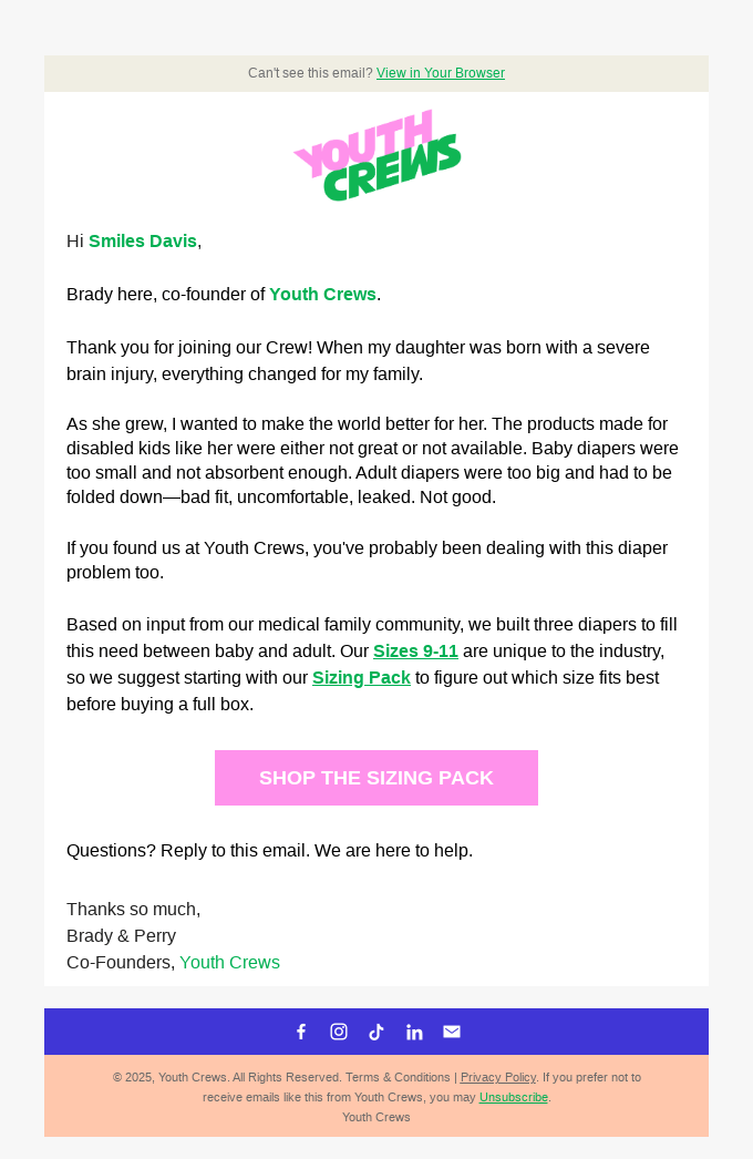 Welcome to Our Crew!