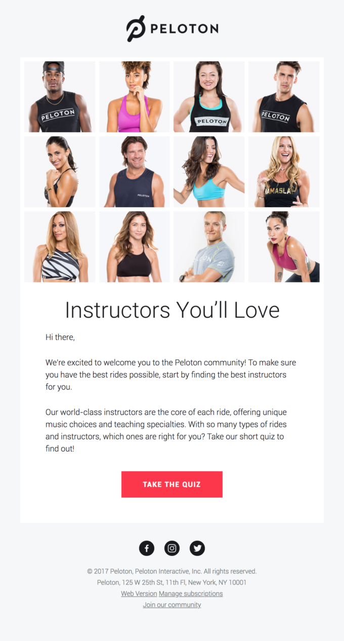 Welcome to Peloton