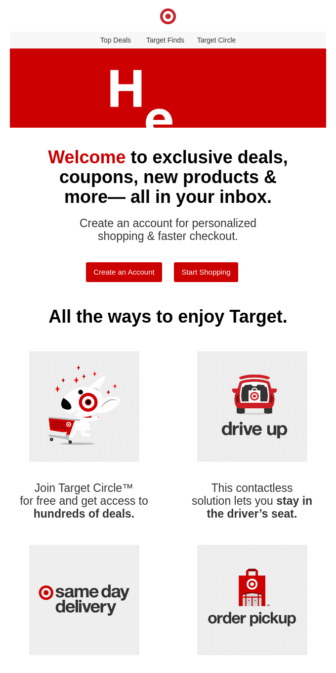 Welcome to Target.