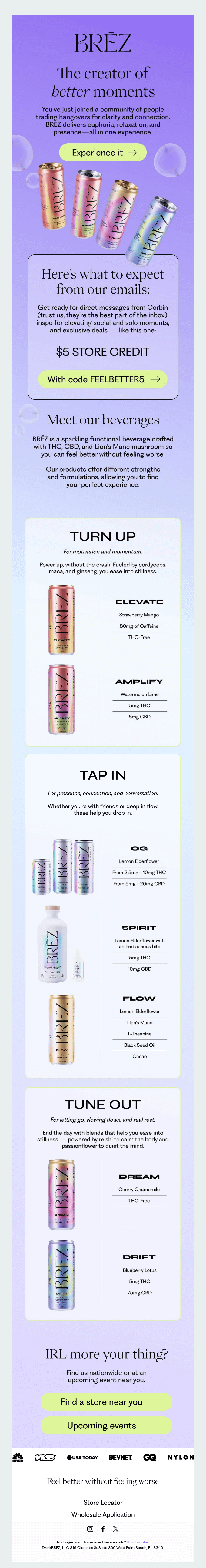 Welcome to the BRĒZ experience ❤️‍🔥