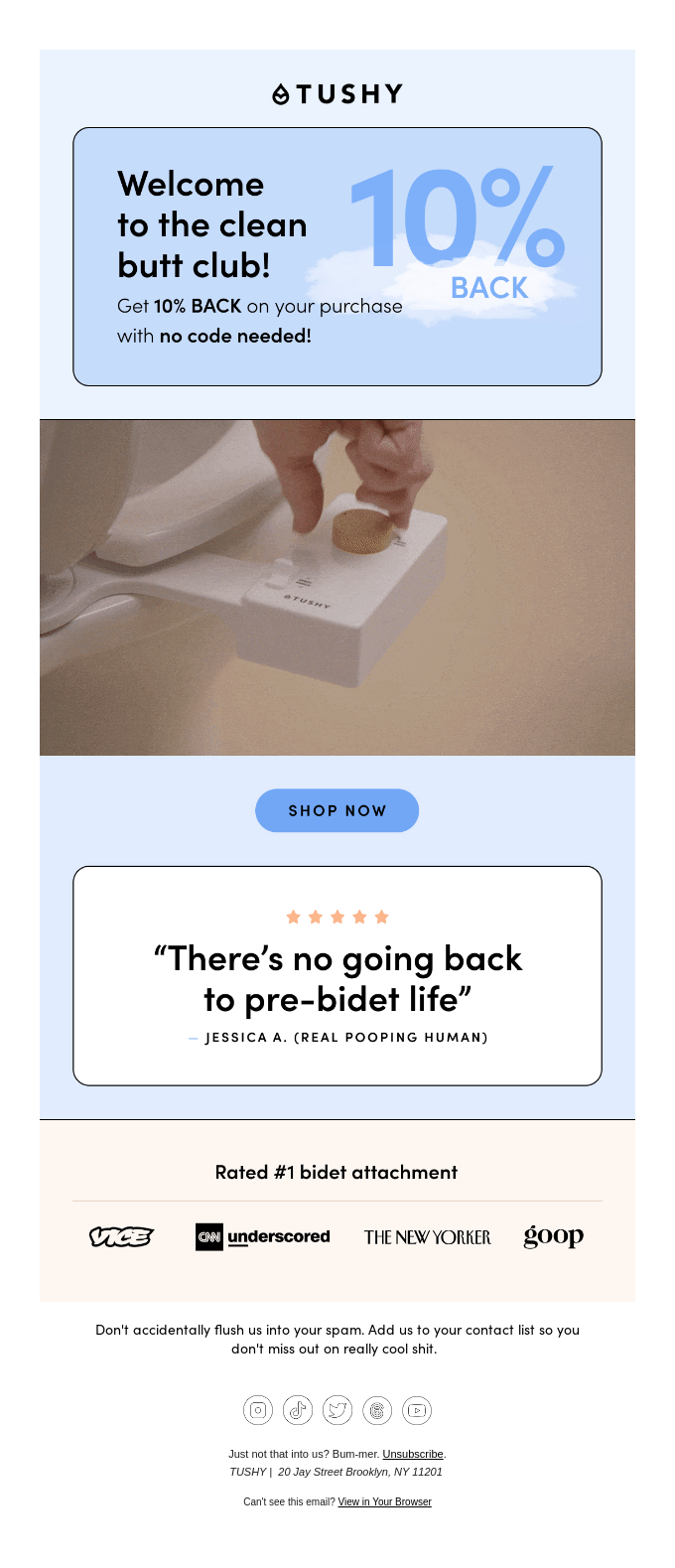 Welcome to the Clean Butt Club 💦🍑