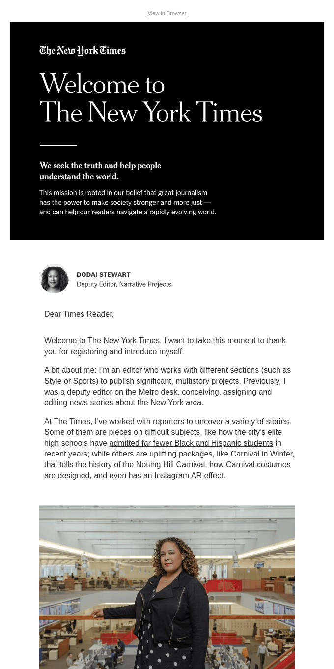 Welcome to The New York Times