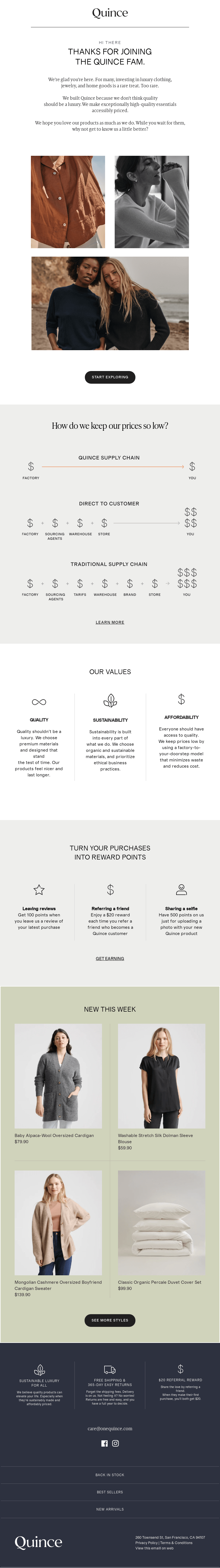 Welcome to the Quince Family