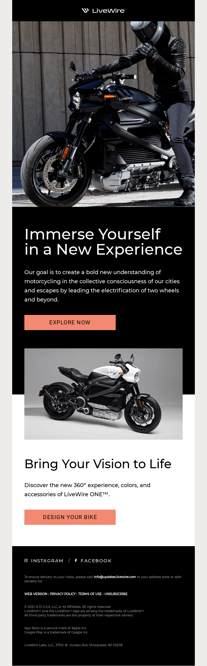 Welcome to the world of LiveWire™ ⚡