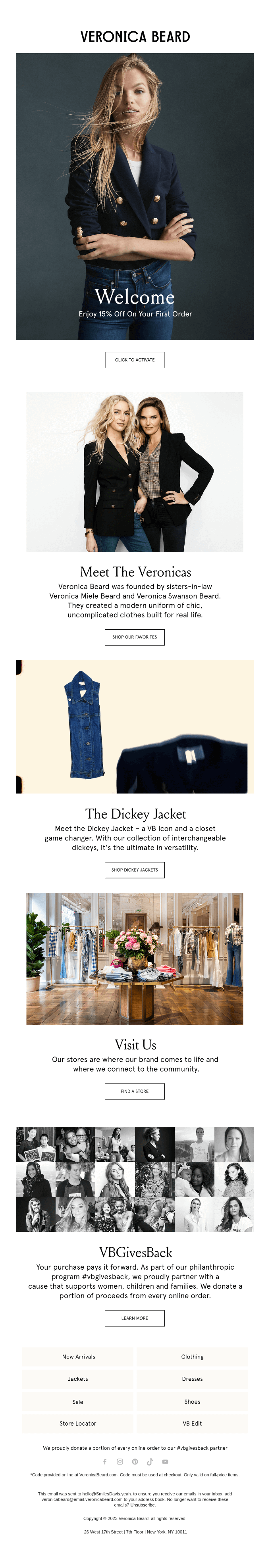 Welcome to Veronica Beard!