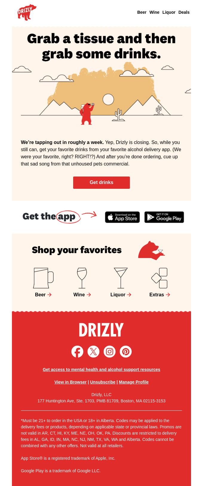 Welp. We’ve got one week left.