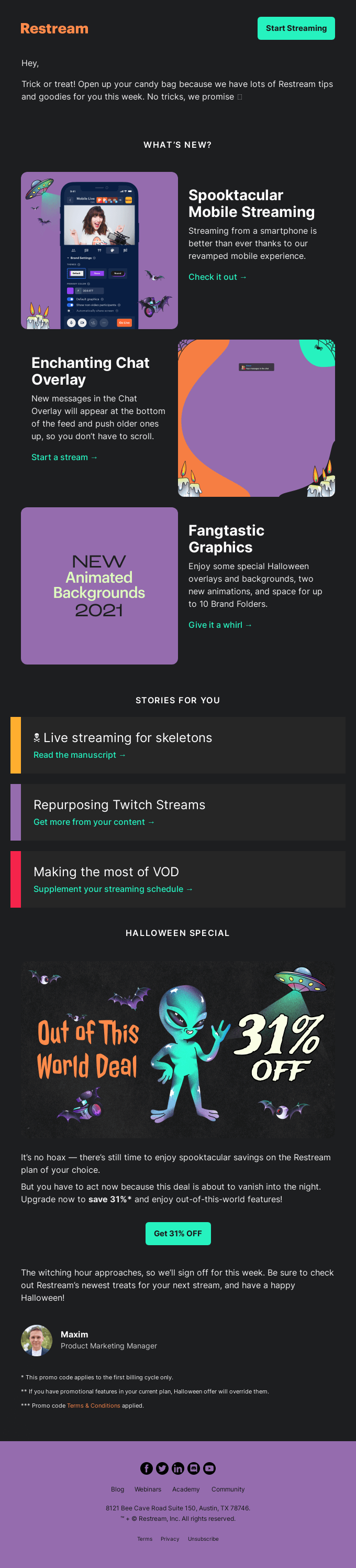 🍭 We’ve conjured a few treats for you this week!