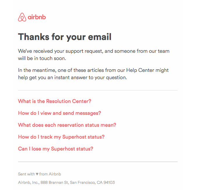My best email. Support request. Email feedback make. Well received. Meaning in email. Airbnb php Clone script.