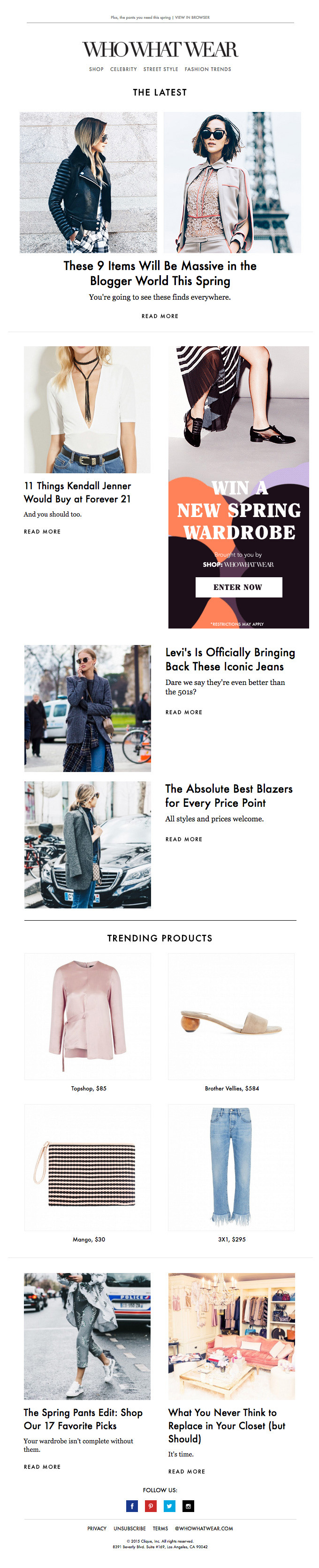 What Kendall Jenner would buy at Forever 21