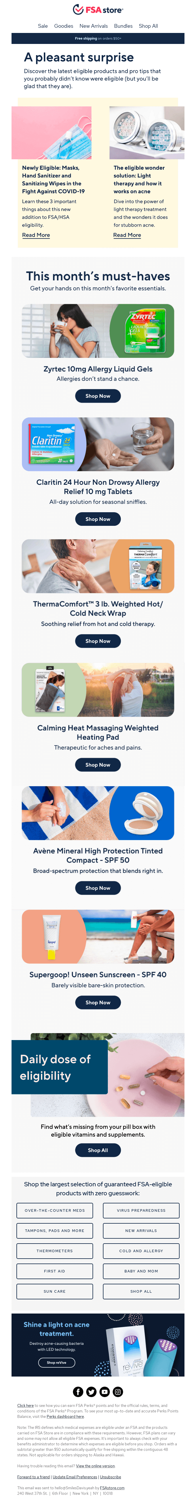 What’s In Store For Your FSA This Month?