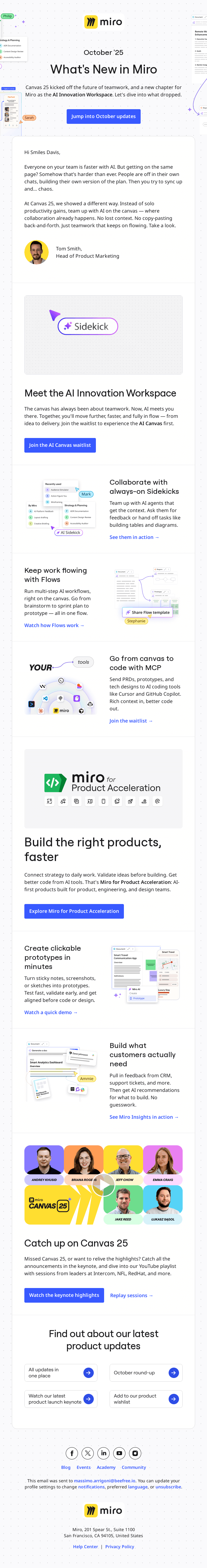 What’s New in Miro: Your team + AI, together on the canvas ✨