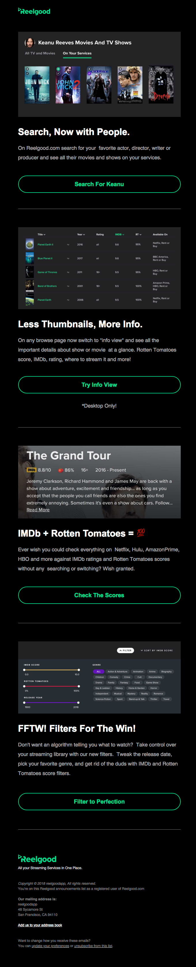 What’s New on Reelgood.com? Hint: 🍅 & More
