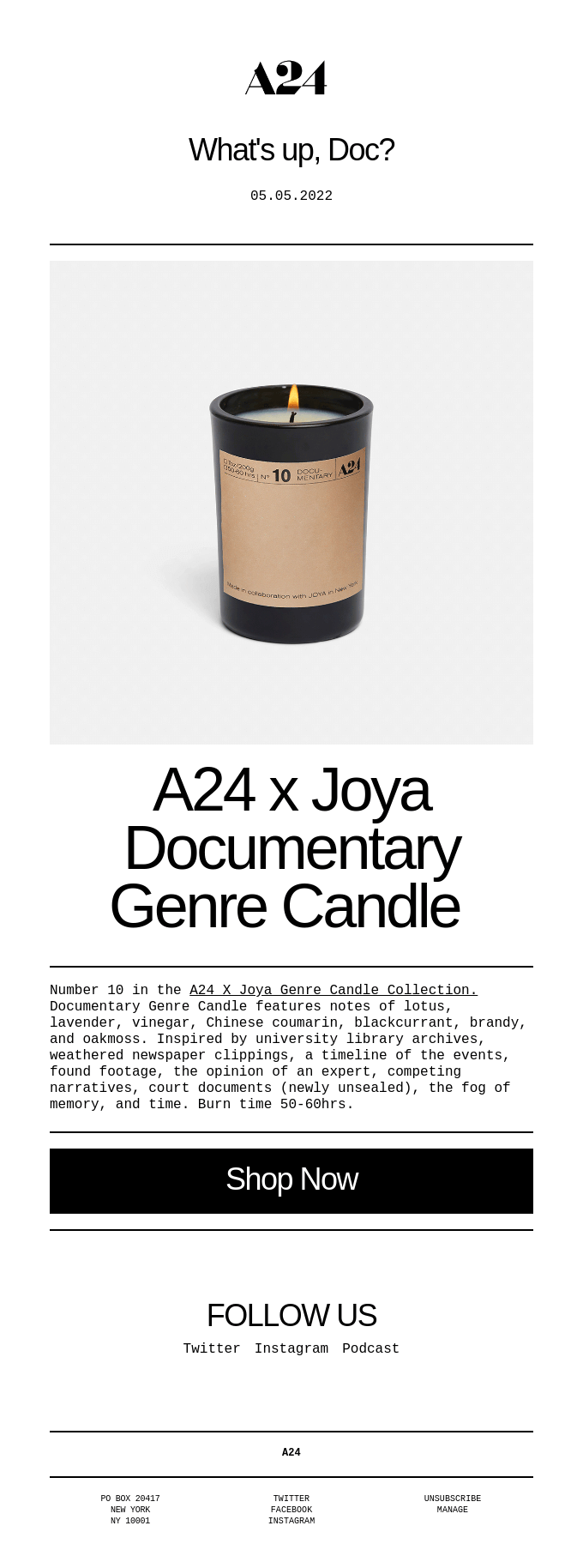 What's up, Doc? 🕯️