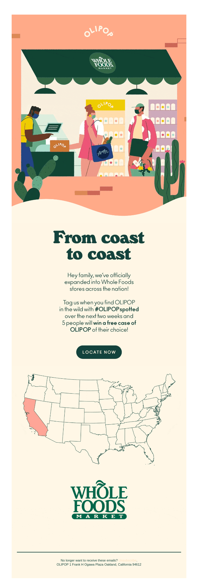 Whole Foods from coast to coast  🌊