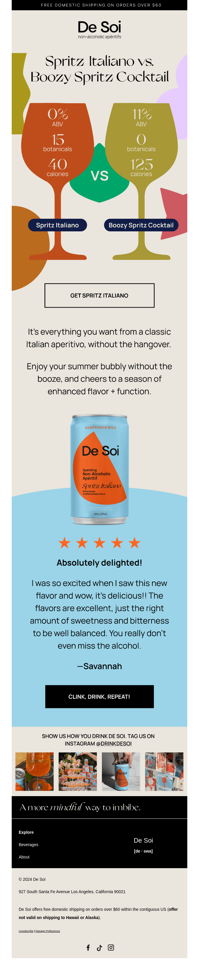 Why Spritz Italiano is your #1 summertime refresher 🏆