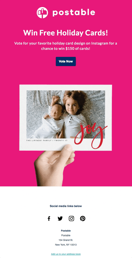 Win Free Holiday Cards Contest 💌