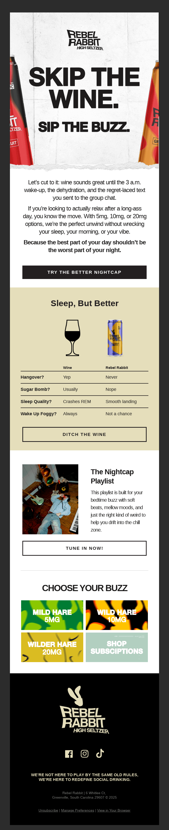 🐇😴 Wind Down Without Wine 🚫🍷