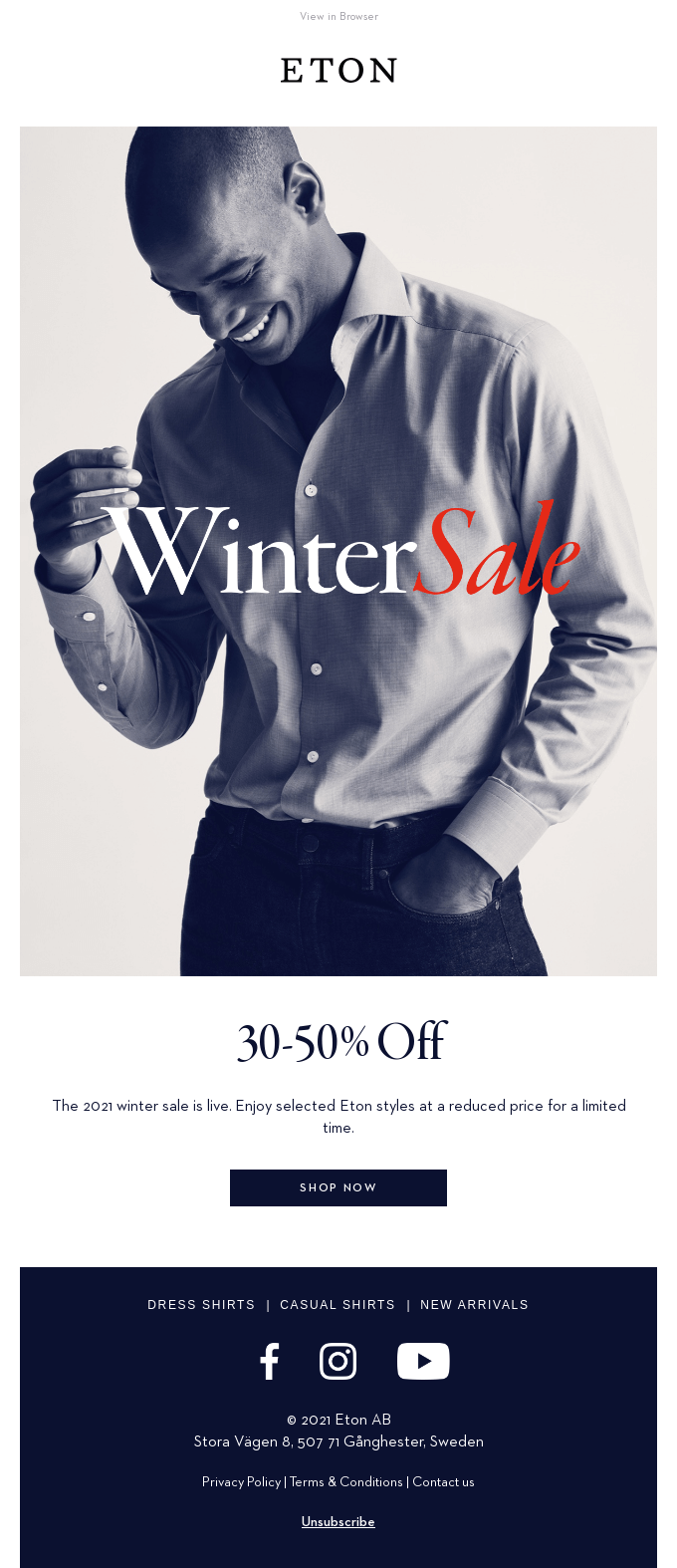 Winter Sale Starts Now | 30–50% Off
