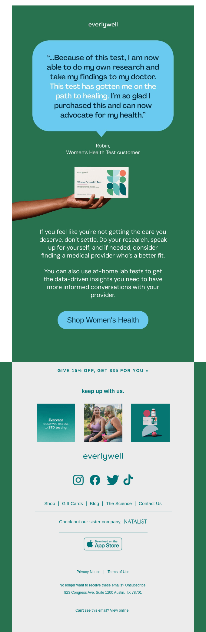 You deserve better care