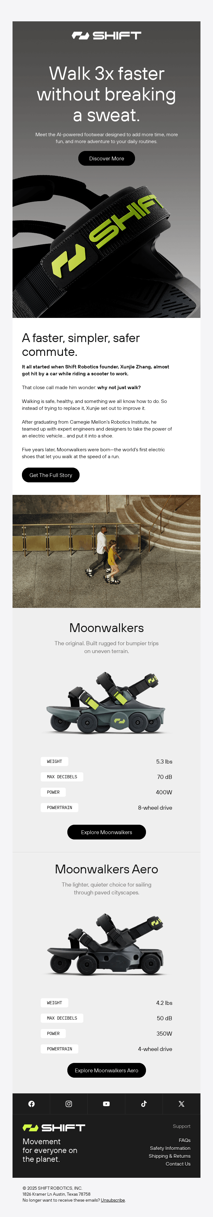 You just stumbled upon the future of walking