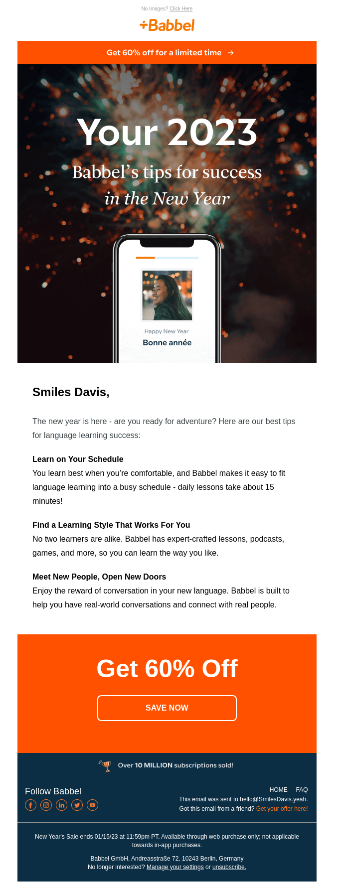 Your 2023: Babbel’s tips for success in the New Year