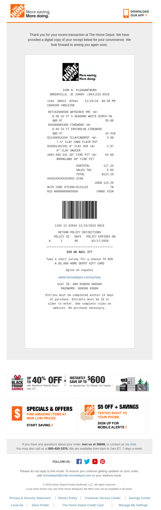 Your Electronic Receipt