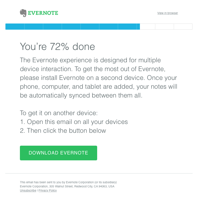 Your Evernote installation is incomplete