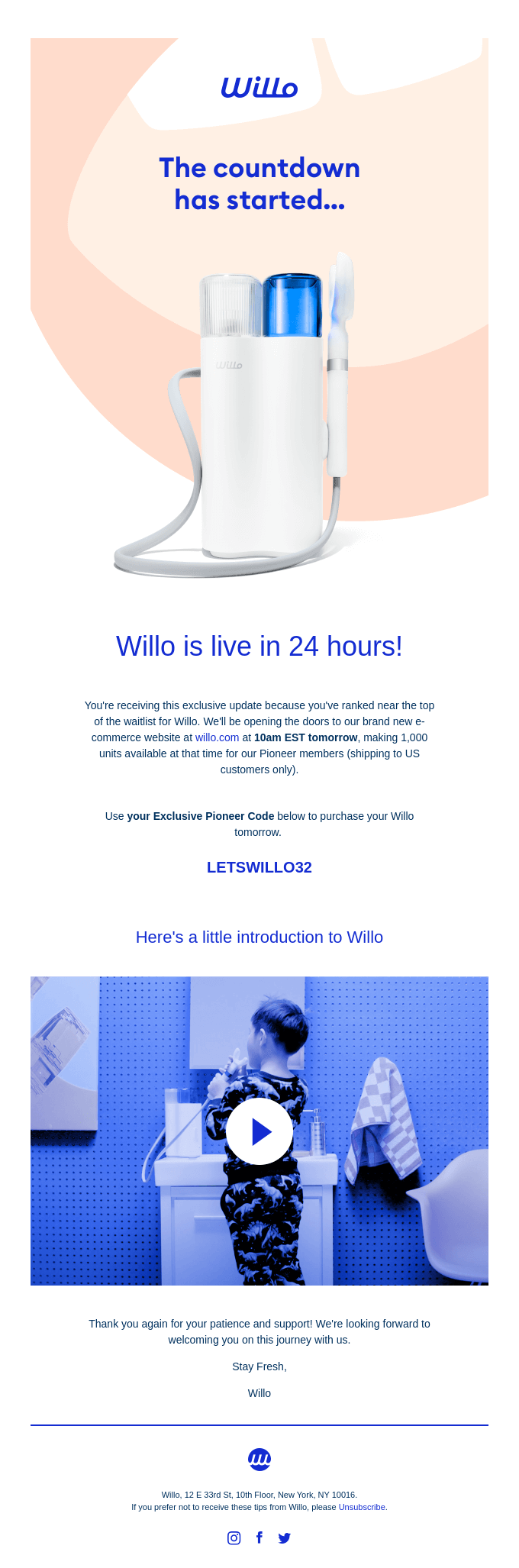 Your exclusive invite | Willo is live in 24hrs