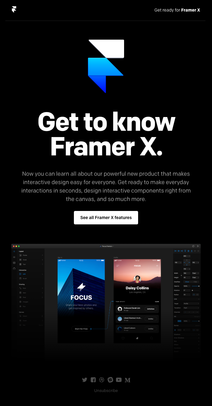 Your first look at Framer X