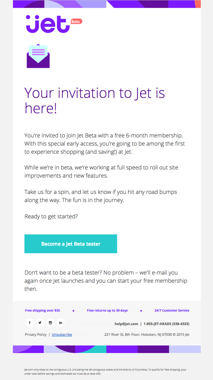 Your Jet Invitation is Inside