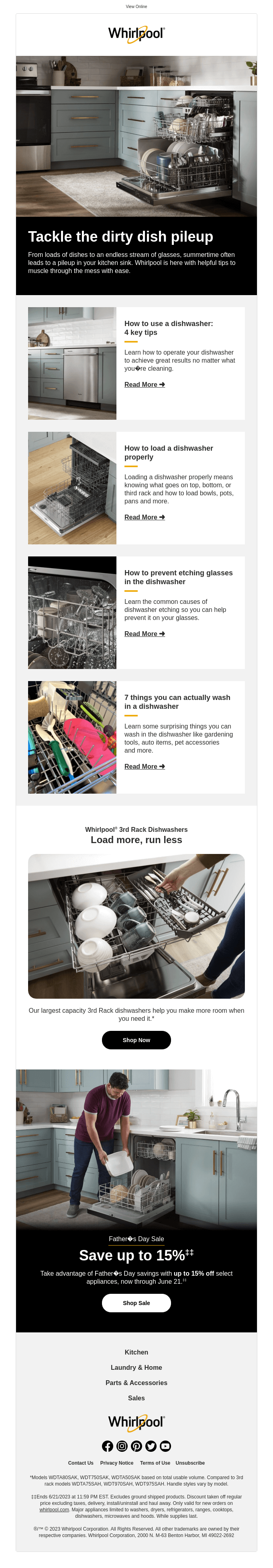 Your June newsletter with home + appliance tips