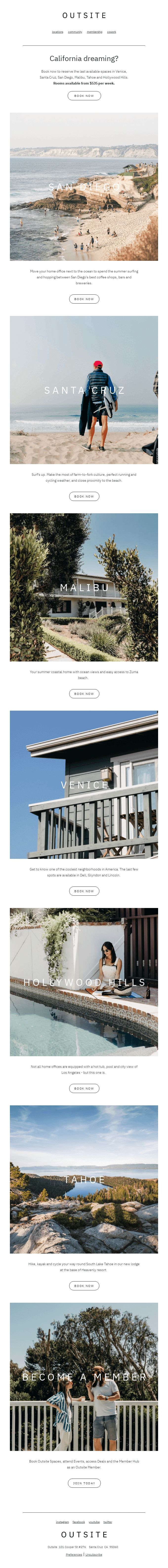 Your last chance to book summer in California ☀️