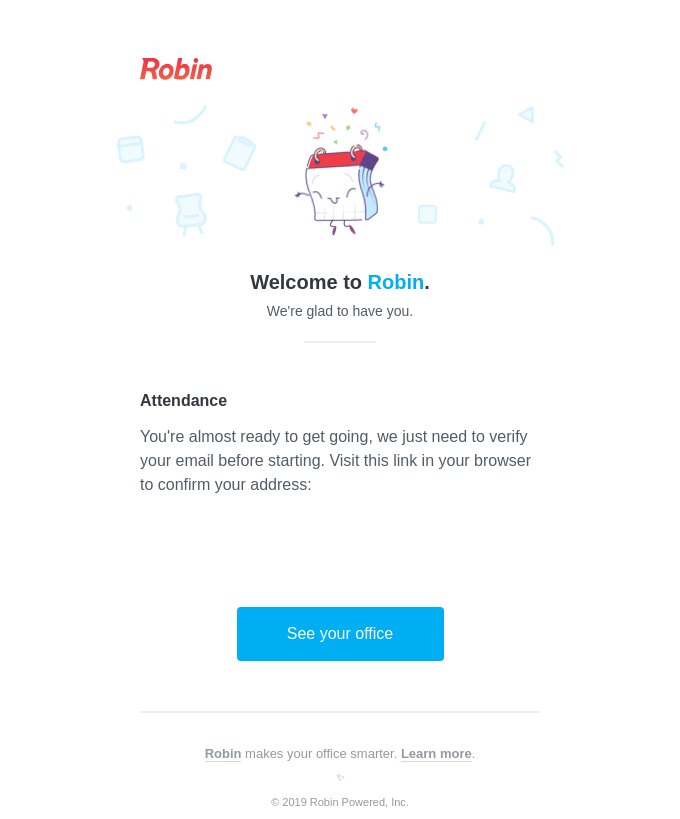 Your new Robin account
