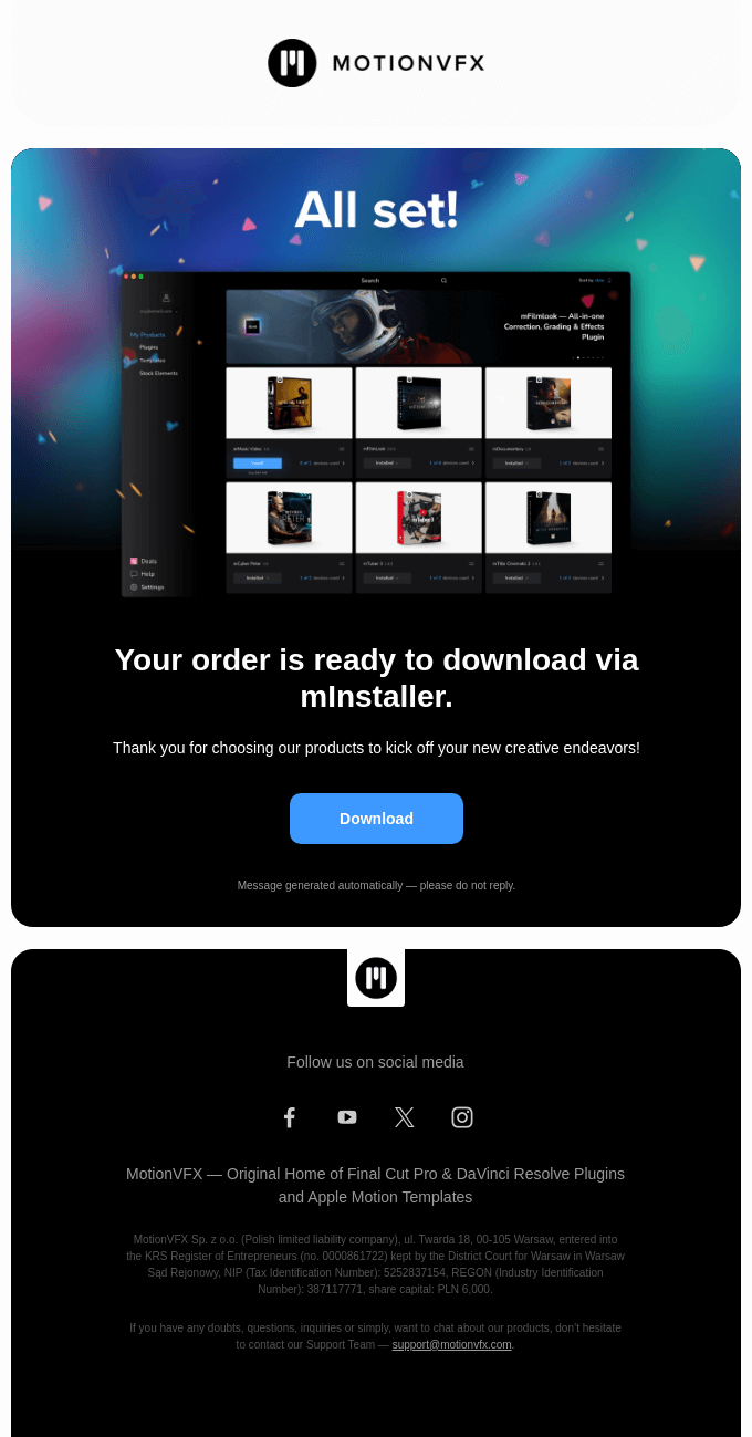Your order is ready for download!