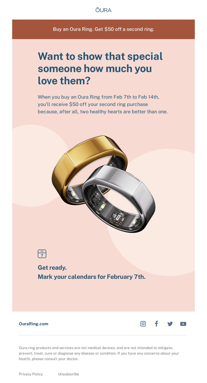 Your Oura Ring Valentine’s Day Offer