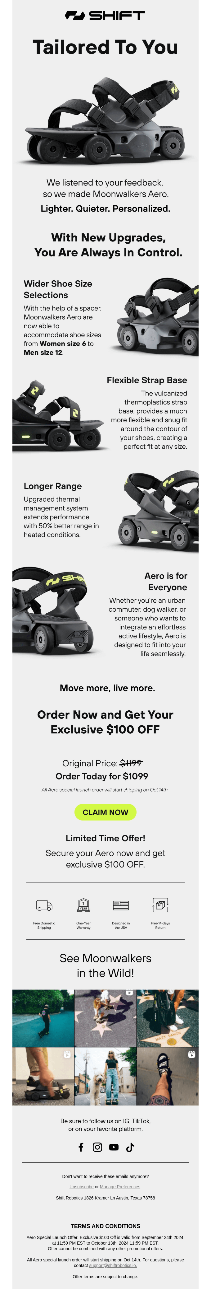 Your VIP Look at Aero 🚀 Get $100 Off!