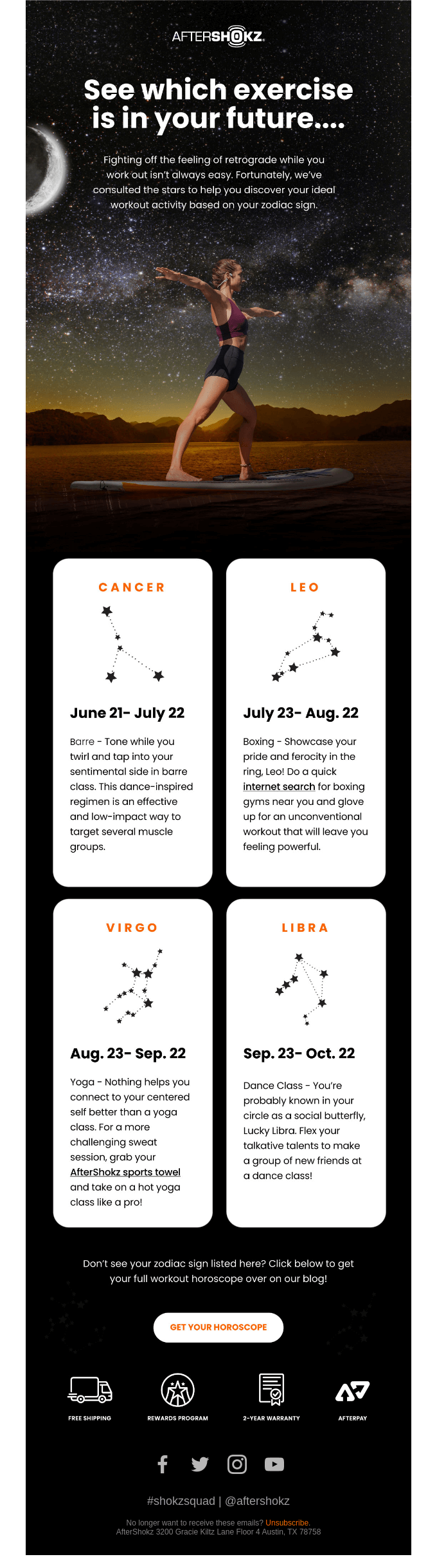 Your Workout Horoscope 💪🔮