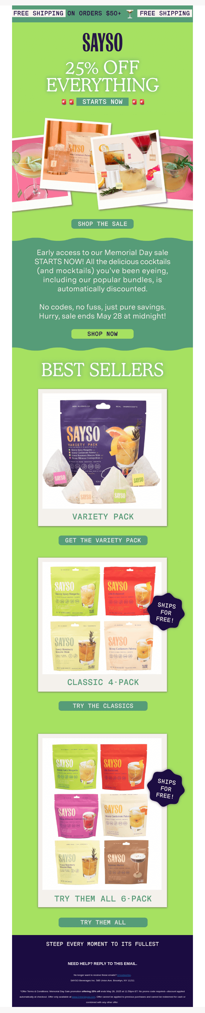 You’re Invited: Memorial Day Sale Early Access