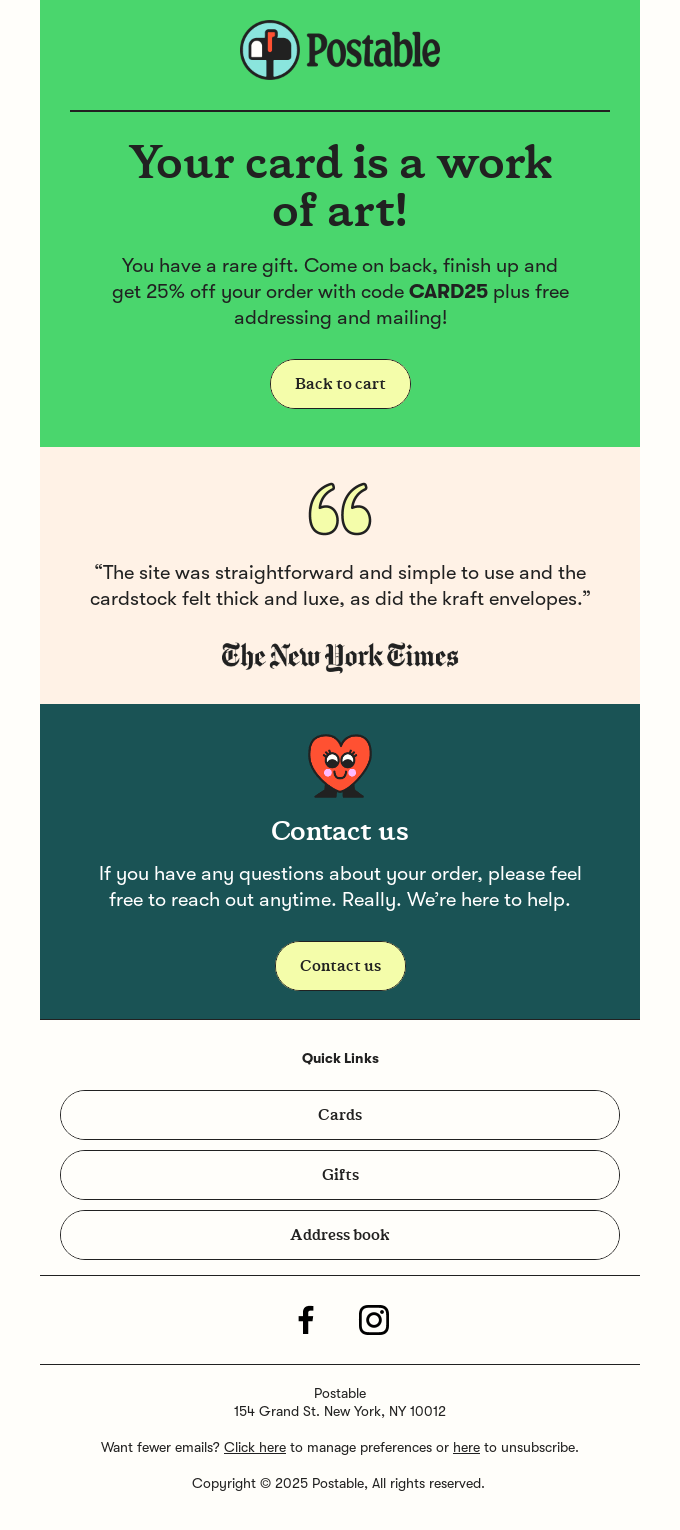 You're just a few clicks away... 💌