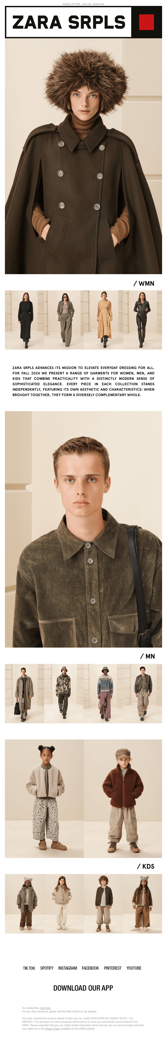 ZARA SRPLS. COLLECTION 13. Drop 01 now available