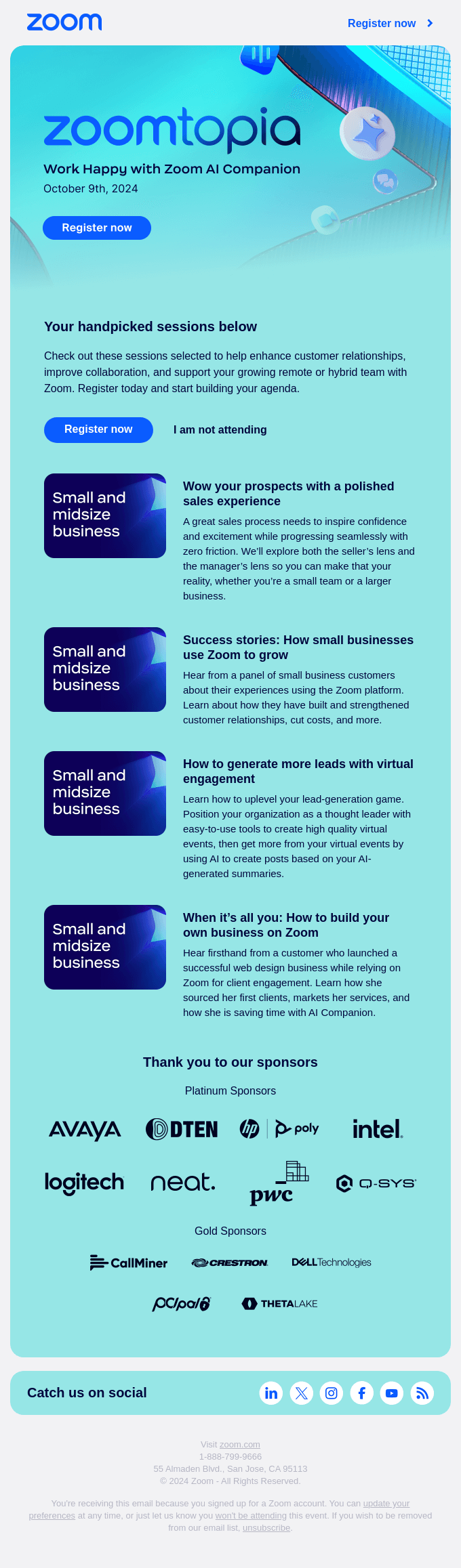 Zoomtopia sessions for you: growing your business