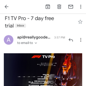f1 tv pro free trial
